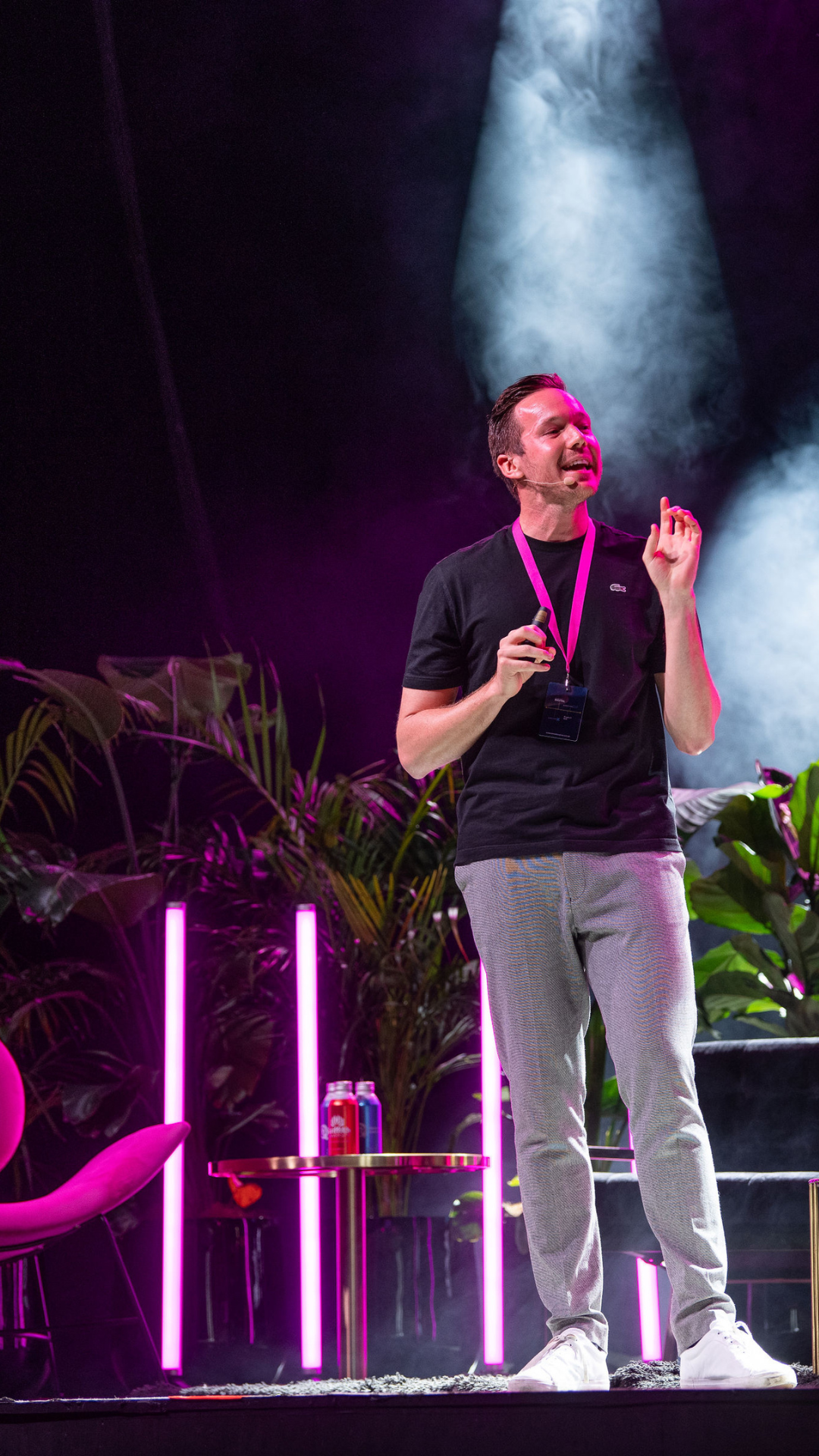 Dr Ben Hamer on stage